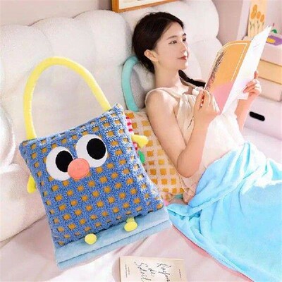 Pillow Blanket 2 In 1 Cartoon Airplane Pillow And Blanket