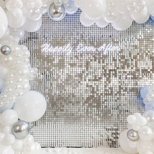 Sequin Curtain Background Baby Wedding Decor Backdrop Party