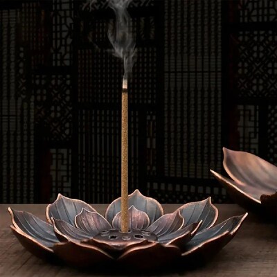 Incense Holder for Sticks,Incense Burner, Lotus Detachable A