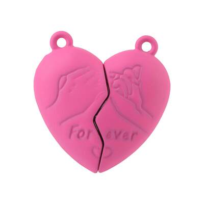 2Sets 26x25mm Heart Strong Magnetic Clasps Magnet End Clasp