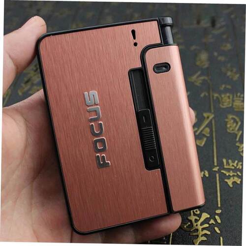 Portable Automatic Cigarette Case Metal Cigarette Boxes 10PC