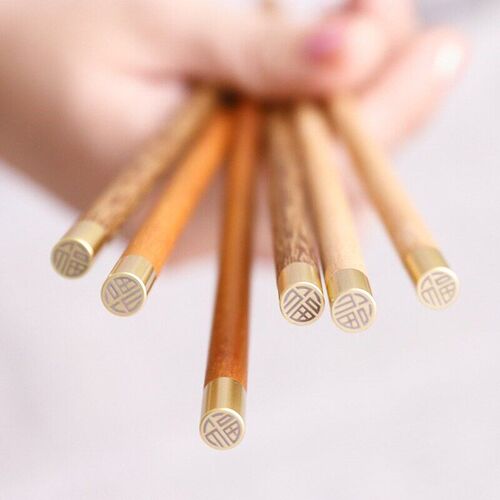 Flat-top Fuzi chopsticks wooden chopsticks gift box chopstic