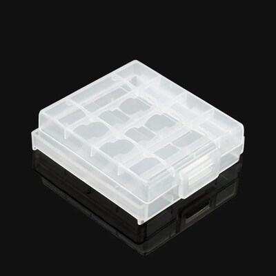 2 4 8 Slots AA AAA Battery Storage Box Hard Plastic Case Cov