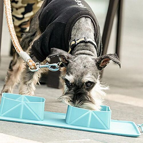 Pet Dog Bowl Silicone Bowls Outdoor Folding Travel Puppy Dog