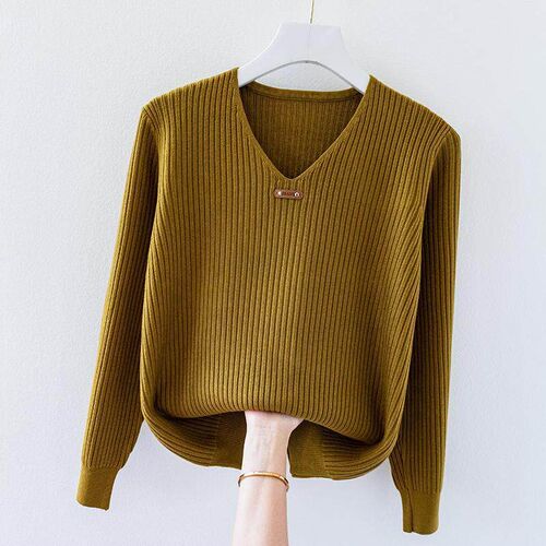 Fashion Women Long Sleeve Knitted Sweaters Spring Autumn New