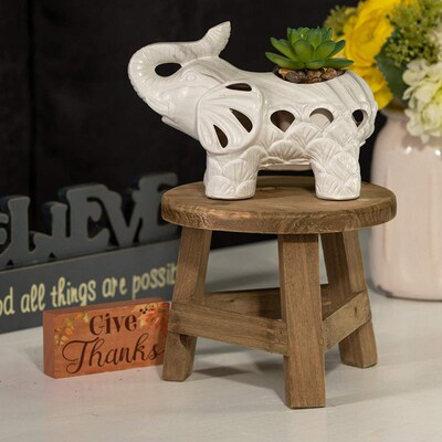 Newly Wooden Plant Stand Plant Holder Stool Multifunctional