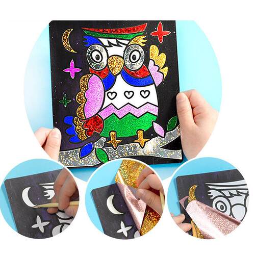 DIY Cartoon Magic Transfer Painting Crafts for Kids Arts and