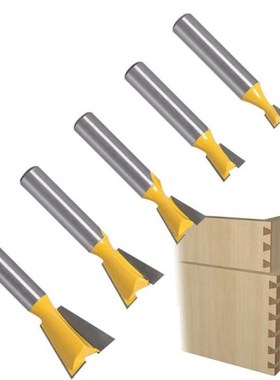 5pcs 8mm Shank Dovetail Joint Router Bits 1/4 3/8&rdq