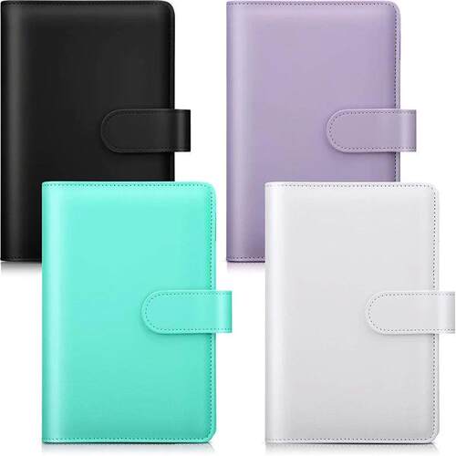 Macaron Color A5 A6 6 Ring Binder PU Clip-on Notebook