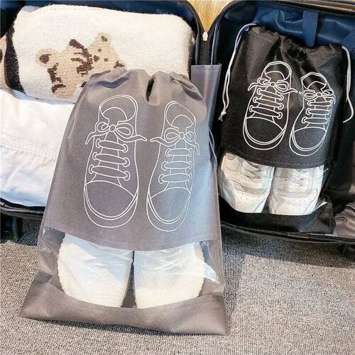 5/10pc Shoe Storage Bag Cloet Organizer Non Woven Travel Por