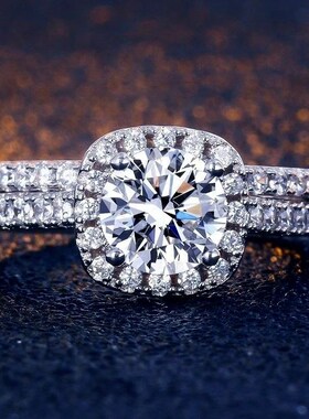 Classic Women Wedding Ring Set Metal Silver Color White Zirc