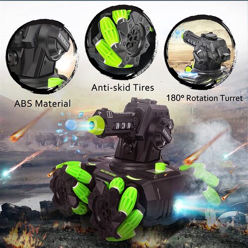 Sinovan RC Tank Shooting Water Bullets 360Rotating Water b