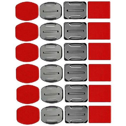 Helmet Accessories Kit Set 12x Surface Mounts + 12x