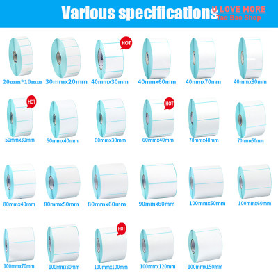 Thermal Label Sticker Paper Supermarket Price Blank Barcode