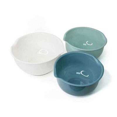 3 PCS Mixing Bowls Multipurpose Plastic Mixing Bowl Salad