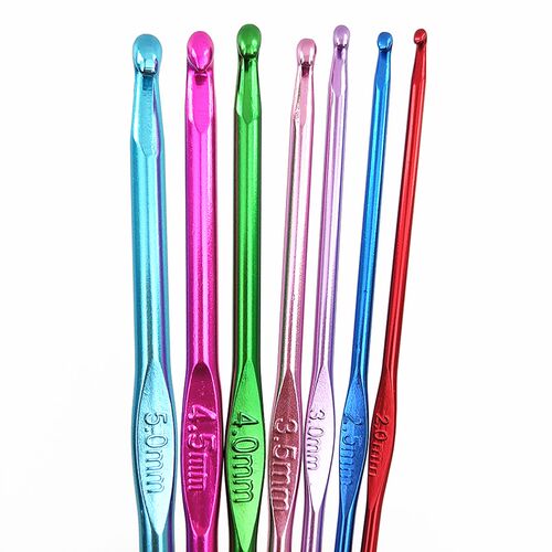 Metal Knitting Needles Crochet Hooks Handmade DIY Hand Craft