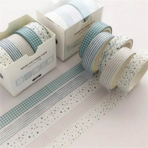 5 pcs/pack Moon Star Washi Tape Set Decoration Sticker Scrap