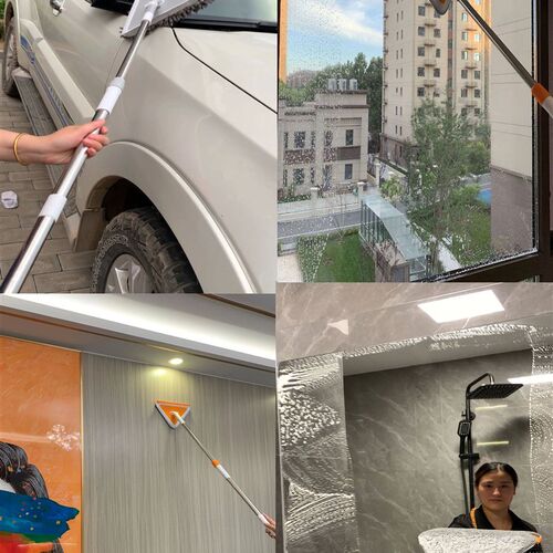 Silicone Scraper Broom Floor Cleaning Squeegee  Rubber Glass