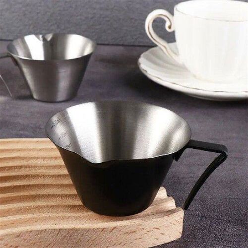 Stainless Steel Espresso Measuring Cup Ergonomic Handle