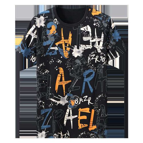 Summer plus fertilizer increase mens mercerized cotton T-sh