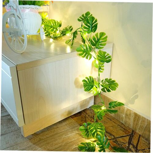 Flower Green Leaf String Lights Artificial Vine Fairy Lights
