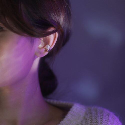 Simple Chic Square Pearl Ear Cuff No Piercing Single Light L