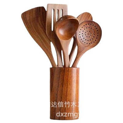 Acacia Wood Spatula Cooking Spatula Filter Spatula Spoon Col