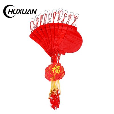 10pcs Foldable Traditional Chinese Red Paper Lanterns For 20