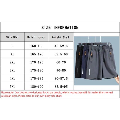 Ice Silk Shorts Quick Dry Breathable Mens Summer Thin Large