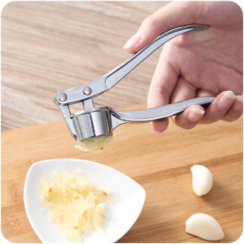 Stainless Steel Garlic Press Crusher Kitchen Cooking Ginger
