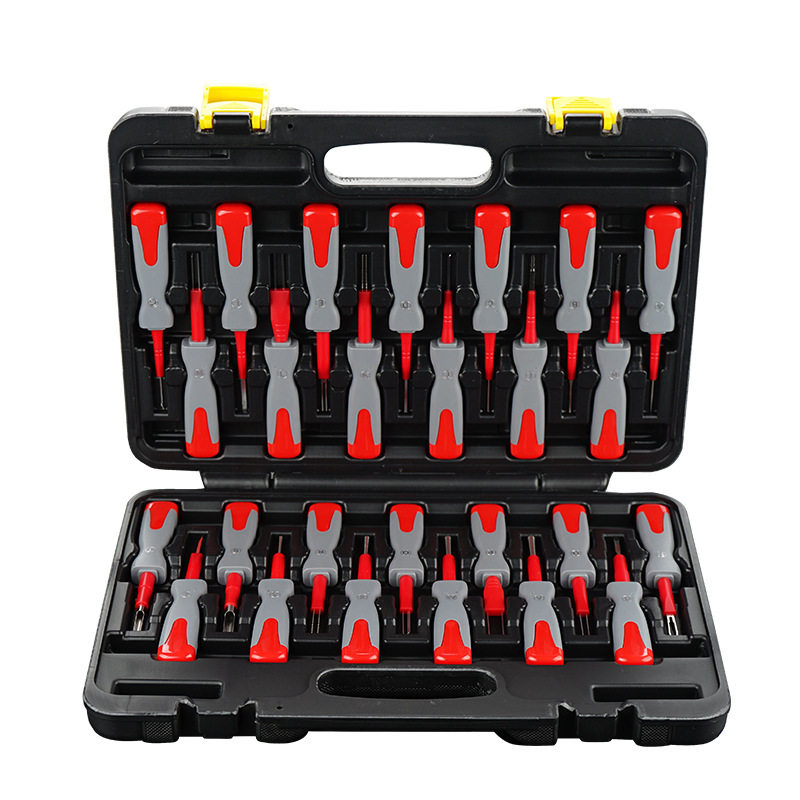 2件汽车端子拆卸退针器23件线束插头解锁工具电路拔取拆装挑针