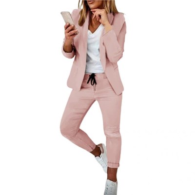 Ladies 1 Set Stylish Warm Temperament Suit Set Streetwear Su