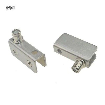 Glass upper and lower display cabinet door clip glass hinge