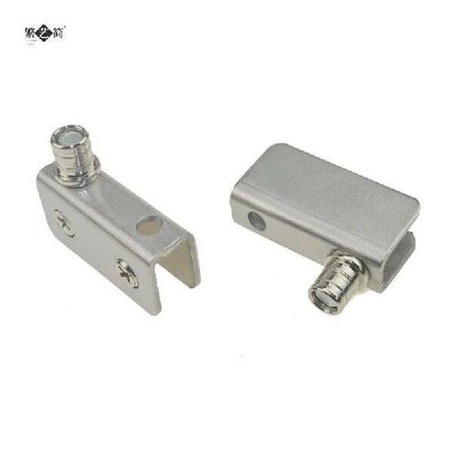 Glass upper and lower display cabinet door clip glass hinge
