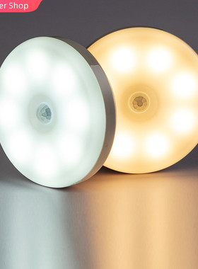 2/4/1 pcs Motion Sensor Light Wireless LED Night Light USB N