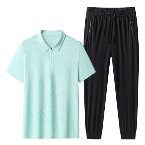 Middle-aged and elderly suit mens father lapel pullover spo