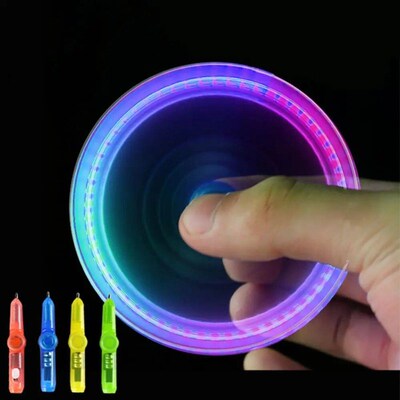 Luminous Spinning Pen Creative Rolling Fingertip Rotating Gy