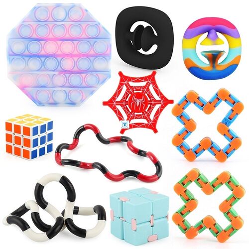 Anti Stress Fidget Toys Finger Figet Spiner Popit Pop It
