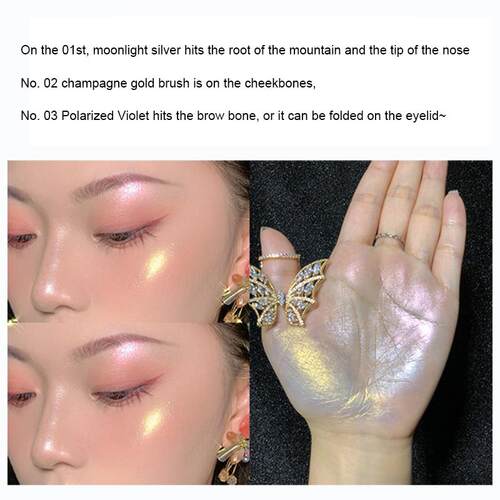 Highlighter Makeup Brighten Bronzers Eyeshadow Palette Face