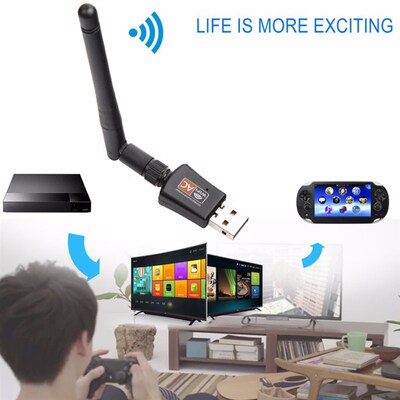 New Dual Band 802.11ac 5Ghz 2.4Ghz 600Mbps Adapter USB WiFi
