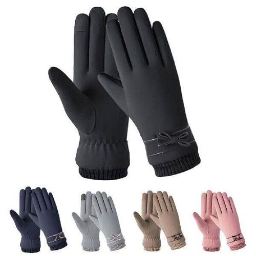 Winter Windproof Plush Women Gloves Warm Touch Screen
