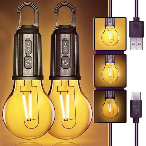 Outdoor USB Rechargeable LED Lamp Bulbs High Brightness Emer
