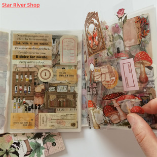 Vintage Sheets Book PET Diy Sticker Butterfly INS Diary