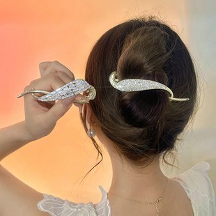 2023 Fashion Metal Pearl Hair Clips Hairpins Frog Buckle tai
