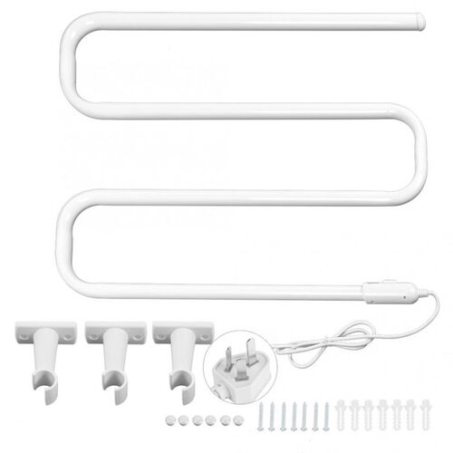 S Shape Drying Towel Rack Bathroom Clothes Dryer Racks Wall