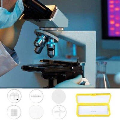Eyepiece Calibration Ruler Slides Micrometer Microscope