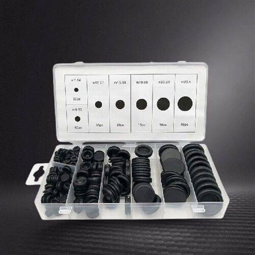 170pcs Round Plug Hole Grommet Set Rubber Gaskets Seal