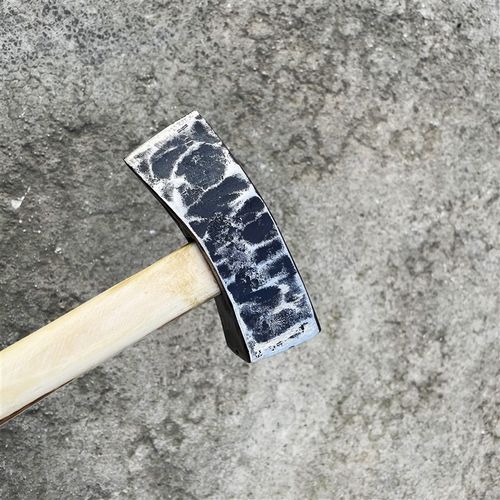 手工锻打全钢石工锤扁头方锤头尖圆锤石匠锤木柄矿锤老家用锤榔头