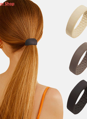 Woman Ponytail Holder Hair Tie Foldable Hair scrunchies Sili