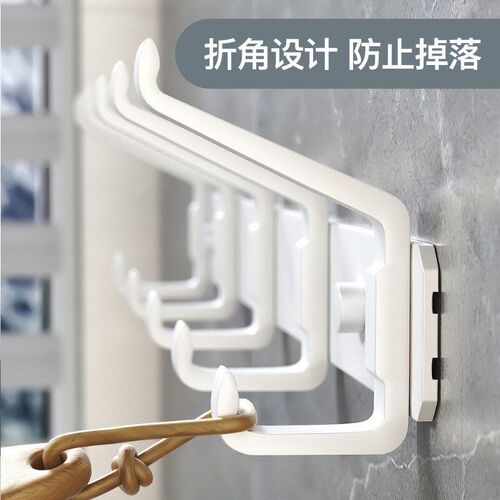 Wall coat rack for home, black hooks for hanging clothes, to